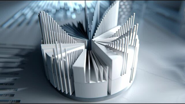 A pie chart is shown with a white background