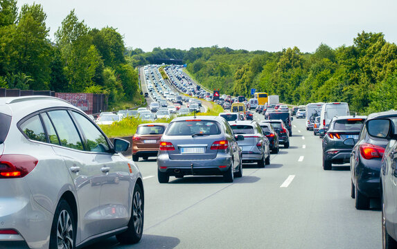 Verkehrsstau auf der Autobahn