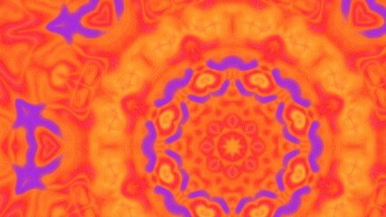 Abstract Radiant Burst with Soft Grain Texture, Symmetrical Glow Pattern in Psychedelic Style, Radiating Circular Abstract with Subtle Noise, Kaleidoscopic Starburst with Gradient Flow