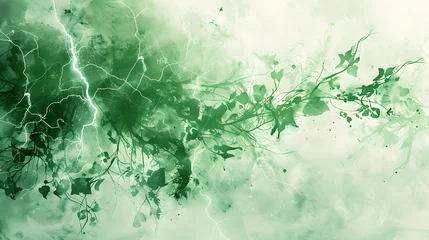 Poster watercolor painting style nature magic explosion