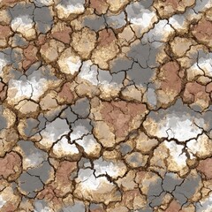 Cracked earth texture, muted colors