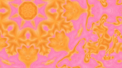 Fototapeta premium Abstract Radiant Burst with Soft Grain Texture, Symmetrical Glow Pattern in Psychedelic Style, Radiating Circular Abstract with Subtle Noise, Kaleidoscopic Starburst with Gradient Flow
