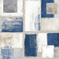 Abstract art, textured rectangles in muted colors