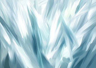 Abstract icy shards in light blue and white
