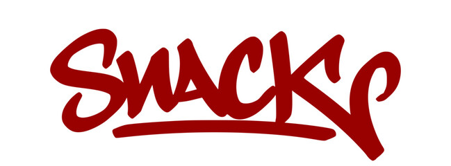 Fresh red graffiti tag 