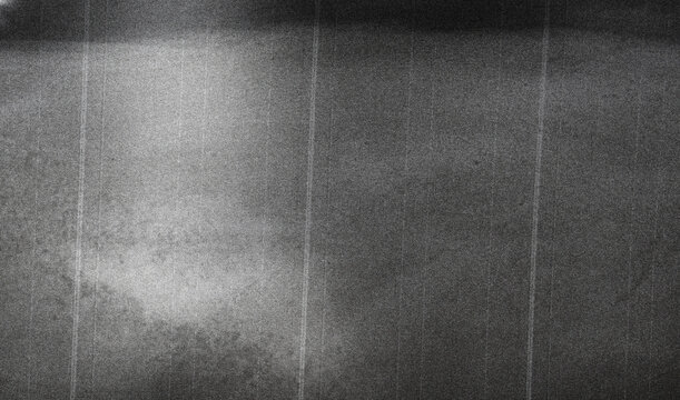 Old film texture with scratches, noise and glitch shapes. Realistic overlay film texture in black-white, dust and grain. Distressed retro movie or photo negative effect of cinema nostalgia. Artwork
