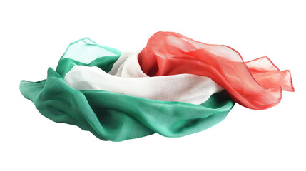 A traditional Mexican flag with vivid colors 