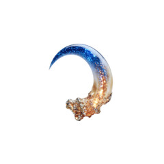 Celestial Crescent A Cosmic Abstract Art Design
