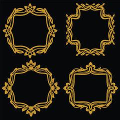 Versatile Floral Frames Premium Decorative Set Packs for Any Occasion