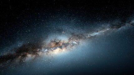 Stunning view of the Milky Way galaxy with bright stars and cosmic dust.