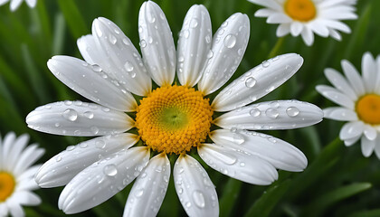 Fototapeta premium white daisy flower