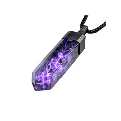 Mystical Purple Flame Crystal Pendant Necklace - Jewelry Photography