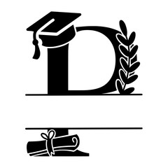 Teacher School Split Alphabet for personalised name