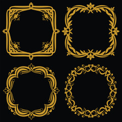 Contemporary Floral Borders Decorative Collection Current Premium Trends