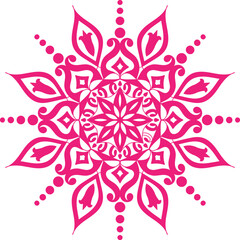 Mandala, square background design, lace ornament in oriental style.