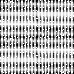 Halftone. Black dots on a white background. A pattern of round black dots of different sizes. The background consists of evenly distributed dots, which can change diameter or density.