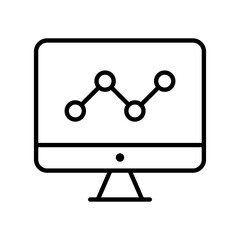 Analysis and chart report icon
