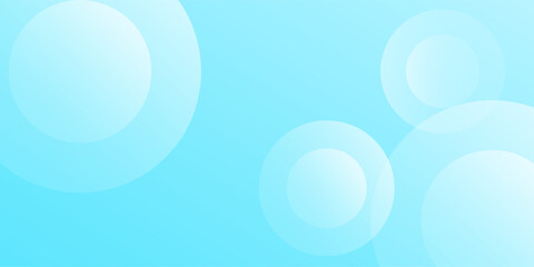 Minimalist banner background  pastel colorful  Light Blue gradations. Circle effect style geometric  blue  modern natural