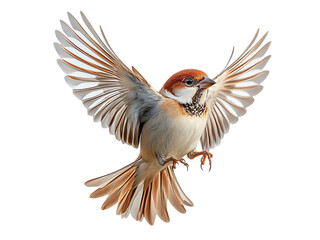 Obraz premium Sparrow isolated on transparent background