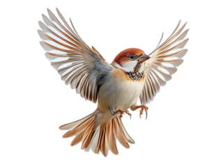 Sparrow isolated on transparent background