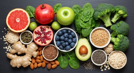 Healthy Eating A Vibrant Collection of Nutritious Foods