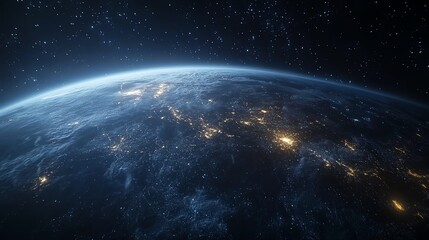 Obraz premium planet earth with sun