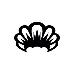 Illustration of sea shell vector graphic design illustration of ocean life nature element for print and web design use vector