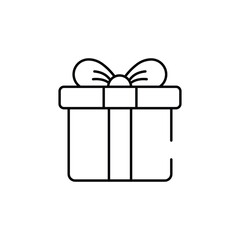 Gift Parcel icon design with white background stock illustration