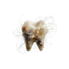 Sparkling Tooth Dental Health and Oral Care Abstract