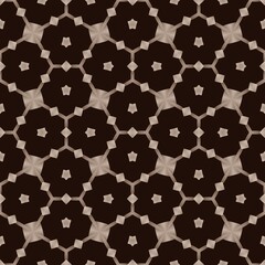Seamless floral print pattern with dotted texture in vintage style