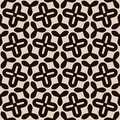 Seamless retro pattern with geometric heart shapes, a colorful art decoration background