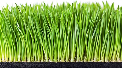 Vibrant Green Grass Blades Close Up Texture