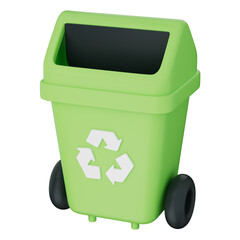 Recycle bin green waste eco trash clean plastic recycling earth planet save sustain sort dispose manage garbage rubbish symbol icon protect reduce reuse action healthy urban