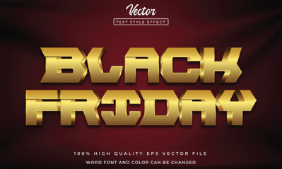 Luxury black friday text effect