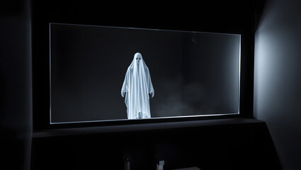 Ghostly Mirror Reflection