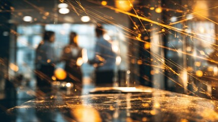 Industrial workshop with sparks flying as workers in safety gear perform metalworking tasks.