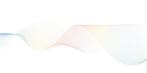 A minimalist, abstract illustration on a crisp white background featuring a series of delicate, fine, undulating lines that form subtle waves.