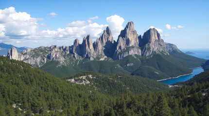 Bavella Needles Corsica France — Spiked Granite Peaks Towering Over Mediterranean Pine Forests