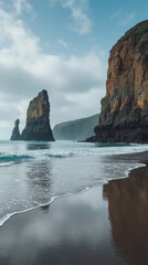 Wharariki Beach New Zealand Wind-Carved Arches and Sea Stacks on Wild Empty Beach