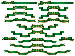 リボン、17緑、蝶縁2