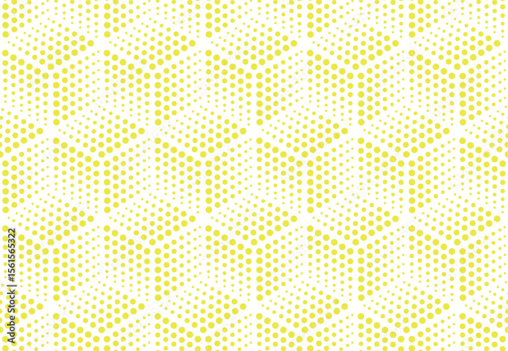 Poster Abstract geometric pattern. A seamless vector background. White and yellow ornament. Graphic modern pattern. Simple lattice graphic design