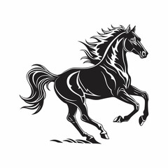  Vactor Horse run silhouette of clean vactor of hourse Animal Horse Rearing horse frind good