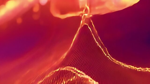  Digital Art of Woven Iridescent Light Waves
