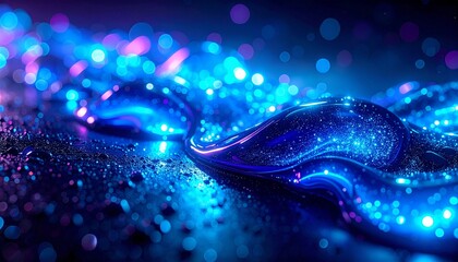abstract blue background with bubbles