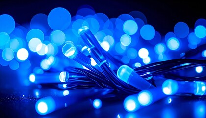 fiber optics background with lots light spots