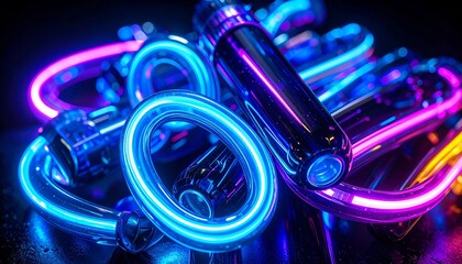 saxophone isolated on black background