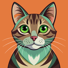 vector illustration of a cat