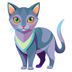 Fototapeta premium vector illustration of a cat