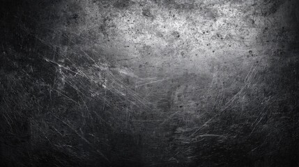 Fototapeta premium Dark textured grunge background with scratched metal surface and distressed look.