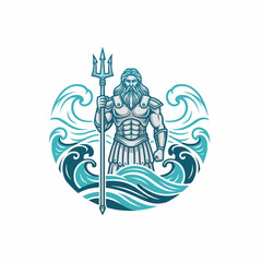 Poseidon logo design